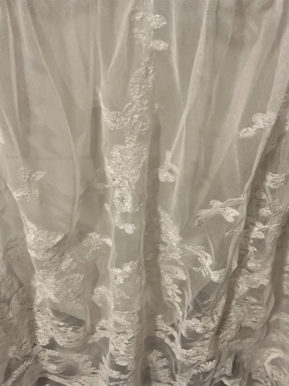 Long White Lace Skirt (Top is Extra!) - Picture 5 of 8
